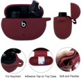 thumbnail image 4 of Koujaon Competible Con Beats Studio Buds Case Funda Protectora De Silicona Con Llavero Para Beats Studio Buds (2023) / Beats Studio Buds (2021) (Borgoña), 4 of 5