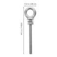thumbnail image 2 of unbranded 4pcs Metal Shoulder Eye Bolts Stainless Steel Eye Shape Screws Heavy Duty Screw Eyes for Metal Hook ( M8 X 80- 316 ), 2 of 8