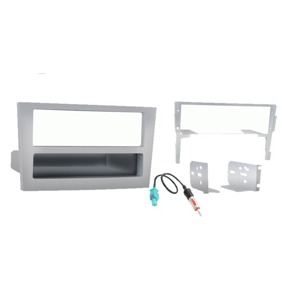 Saturn Astra 2008-2009 Single or Double DIN Stereo Radio Install Dash Kit Silver