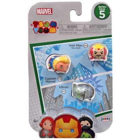 Tsum Tsum Series 5 Iron Man, Captain Marvel & Ultron Minifigure 3-Pack