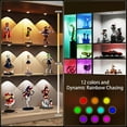 thumbnail image 4 of shiyou-Puck Lights with Remote,Color Changing LED Puck Lights with Dimmable Dynamic Rainbow Chasing Effect,2000mAh Rechargeable Under Cabinet Lighting,Ambient Lights for Halloween,Party(2 Pack,Black), 4 of 4