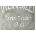 thumbnail image 3 of Benjara BM209436 Round Cemented Utensils Jar with Engraved Typography, Gray, 3 of 5