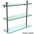 thumbnail image 5 of Mambo Collection Triple Tiered Glass Shelf - Antique Pewter / 16 Inch, 5 of 5