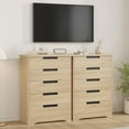 thumbnail image 4 of Commode en Bois à 5 Tiroirs, Commodes Hautes pour Garde-Robe, Commodes pour Rangement Organisateur, Table de Chevet Table de Nuit Mobilier pour Couloir, Entrée, 4 of 7