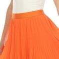 thumbnail image 4 of White Mark Women's Chiffon Pleated Midi Skirt, 4 of 6