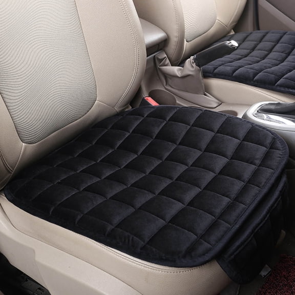 Car Seat Cushion, Driver Seat Cushion with Comforts Memory Foam & Non-Slip Rubber Bottom, Car Seat Pad Works with 95% of Vehicles and Office Chair or Home (Black,20.5x19.3in)