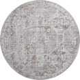 thumbnail image 2 of Addison Rugs Mayfield Washable Traditional Tribal Medallion Mocha Round Rug, 8' x 8', 2 of 5