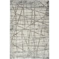 thumbnail image 2 of Nourison Desire Abstract Grey Silver 5'3" x 7'3" Area Rug, (5x7), 2 of 9