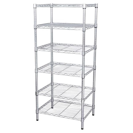 Wire Shelving Unit Silver 5GPK6 Walmart