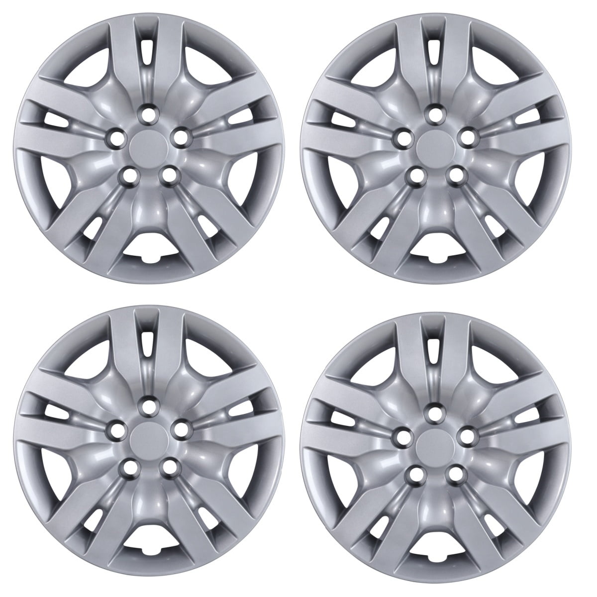 (4 Pack)16" Hubcaps Wheel Rims Cover For 2007-2012 Nissan Altima/2008-2009 Nissan Altima Coupe Compatible With Steel Wheels Bolt On Installation(16-Inch,LACQUER)