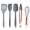 gray, variant on Silicone kitchenware set Integrated silicone spatula spatula Food clip egg beater Baking tools - pink