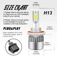 thumbnail image 2 of SHENKENUO H13 9008 LED Headlight Bulb For Dodge Nitro 2007-2011 High Low Dual Beam White, 2 of 8