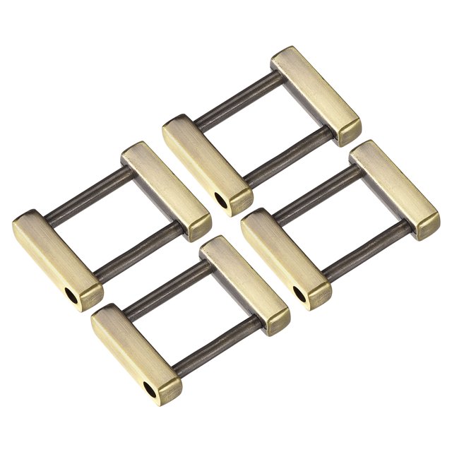 Monedero Correa Anillos Unique Bargains 4uds 25mm Metal Atornillable Grillete Reemplazo Hebillas para Cuero Bolsa Artesanía Bricolaje Accesorios Bronce