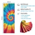 thumbnail image 2 of Colorful Tie Dye Mandala Pattern Hot Yoga Mat Towel Non Slip for Hot Yoga - Quick-Drying Yoga Mat Cover with 4 Corner Pockets with Travel Bag - Hot Yoga Towel Non Slip 74"x26", 2 of 6