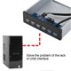 thumbnail image 3 of 9 Pin 19 Pin USB Hub to 2 USB 3.0 + 4 USB 2.0 Ports 6 Interfaces Metal Front Panel, 3 of 4