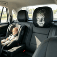 thumbnail image 6 of 1 Pcs Car Headrest Cover, Scary Face Printing Auto Seat Headrest Protector, 2026 Funny Spooky Face Masque Head Rest Cover, 6 of 6