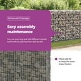 thumbnail image 4 of vidaXL Gabion Basket with Lids, Galvanized Steel Gabion Wall, High Load Capacity, 354.3"x11.8"x39.4", 4 of 6