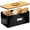 Black, variant on Bread Box for Countertop – Large Black Metal Bread Bin with Bamboo Cutting Board Lid, Farmhouse Bread Storage Container for Homemade Bread, Baked Goods & Kitchen Counter Organization