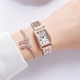 thumbnail image 2 of Montre pour Femmes, Boîtier Rectangulaire, bracelet en Acier, 2 of 3