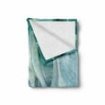 thumbnail image 2 of Nature Soft Flannel Fleece Blanket, Natural Marble Cave at European Mediterranean Lake Geologic Eroded Artwork Photo, Cozy Plush for Indoor and Outdoor Use, 60" x 80", Turquoise Grey, by Ambesonne, 2 of 6