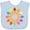 Blue, variant on Inktastic Ice cream cone starburst Boys or Girls Baby Bib
