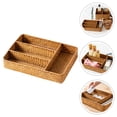 thumbnail image 6 of CNKOO Organizer Flatware Drawer Basket Silverware Cutlery Holdercaddy Tray Rattan Kitchen Utensil Woven Storage Fork Wicker, 6 of 6