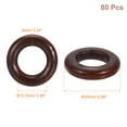thumbnail image 2 of Uxcell 80Pack 25mm Natural Wood Rings, 6mm Thick Solid Wooden Circles for DIY Crafts, 2 of 6