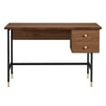 thumbnail image 5 of Computer Work Desk, Brown Black, Wood, Metal, Home Office Business, Modern Contemporary HB34659, 5 of 10