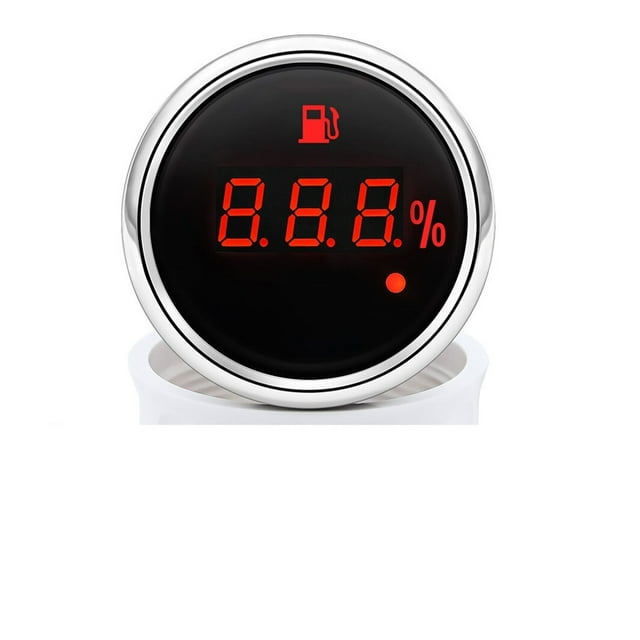 52mm Marine Boat Car Digital Fuel Tank Level Gauge 0-190 Waterproof Fuel Level Meter + Sensor ,High Sensitivity & Precision