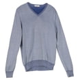 thumbnail image 1 of Gran Sasso Chandail Col en V Bleu pour Hommes - P, 1 of 2