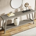 thumbnail image 3 of Tribesigns Farmhouse Console Table, 70.9 inches Extra Long Console Table for Entryway, Hallway, Living Room, Grey, 3 of 6