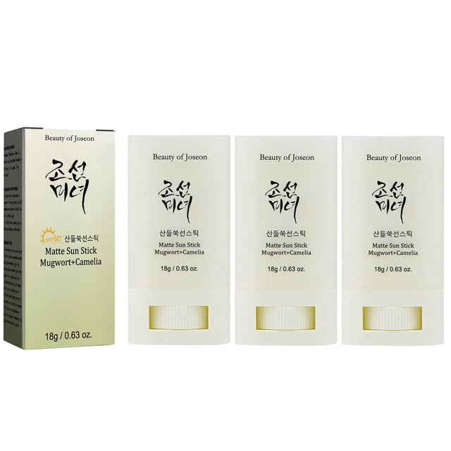 Protector solar en barra, protector solar coreano, protector solar 50+, protección corporal para la playa, seco, impermeable y no graso, 3 unidades