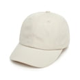 thumbnail image 1 of Gorra de béisbol de poliéster con perfil para niños, gorra informal para exteriores con lengua de pato, sombrero para el sol con ala curvada de color sólido, color beige, 1 of 6