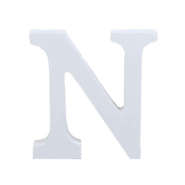 kurtrusly 8cm 26 White Large Letters Alphabet Portable Lightweight Ornament Photography Props Wedding Party Home Decoration 13#