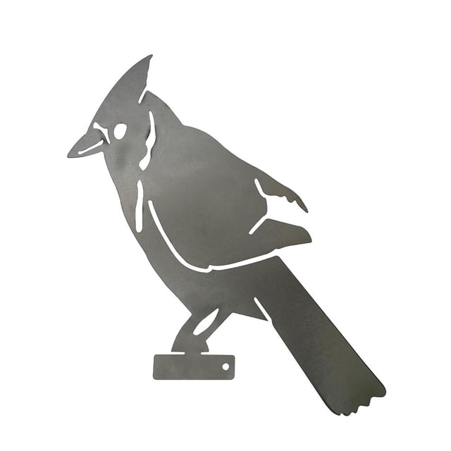 Estatua De Jardín, Silueta De Pájaro De Metal, Arte De Patio De Pájaros Para Decoración De Valla De Patio De Jardín Noticed HA036458-00