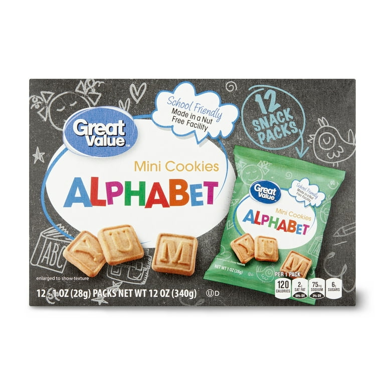 Great Value Alphabet Candy Cards