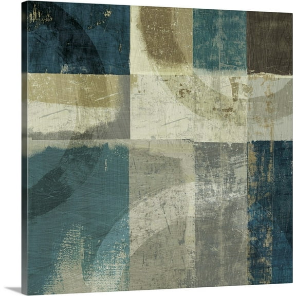 Great BIG Canvas | "Sublime Blue" Canvas Wall Art - 16x16