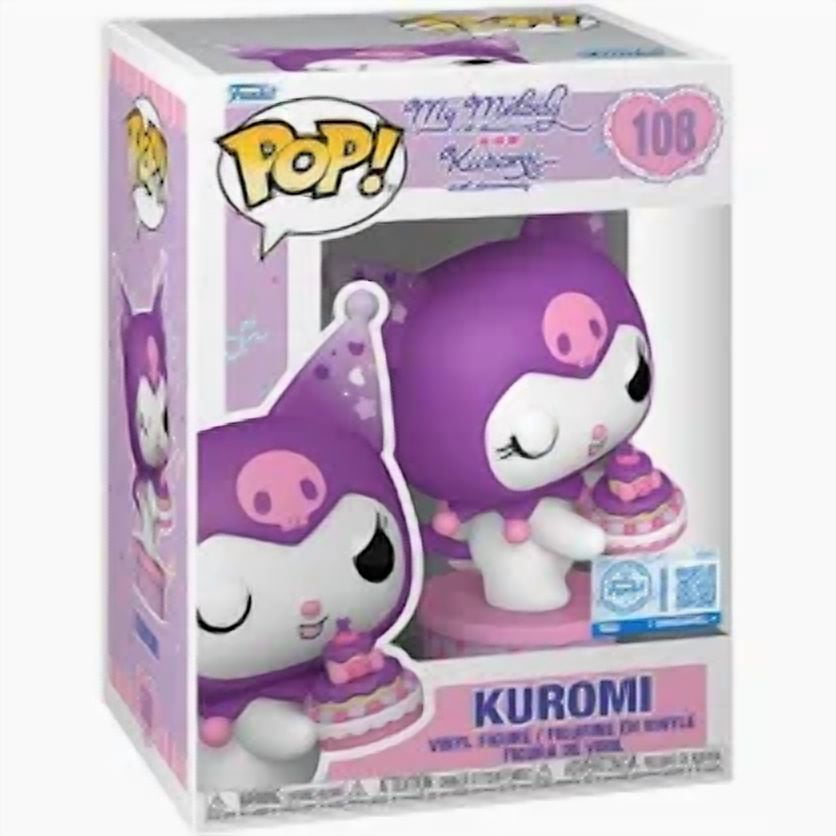 Funko Pop Sanrio Kuromi With Cake Figure 108 20th Anniversary Special Edition With Protector