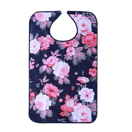 

NUOLUX Adult Mealtime Protector Waterproof Bib Disability Aid Apron Washable Large Clothing Protectors