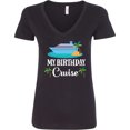 thumbnail image 3 of Inktastic Birthday Cruise Vacation Women's V-Neck T-Shirt, 3 of 5