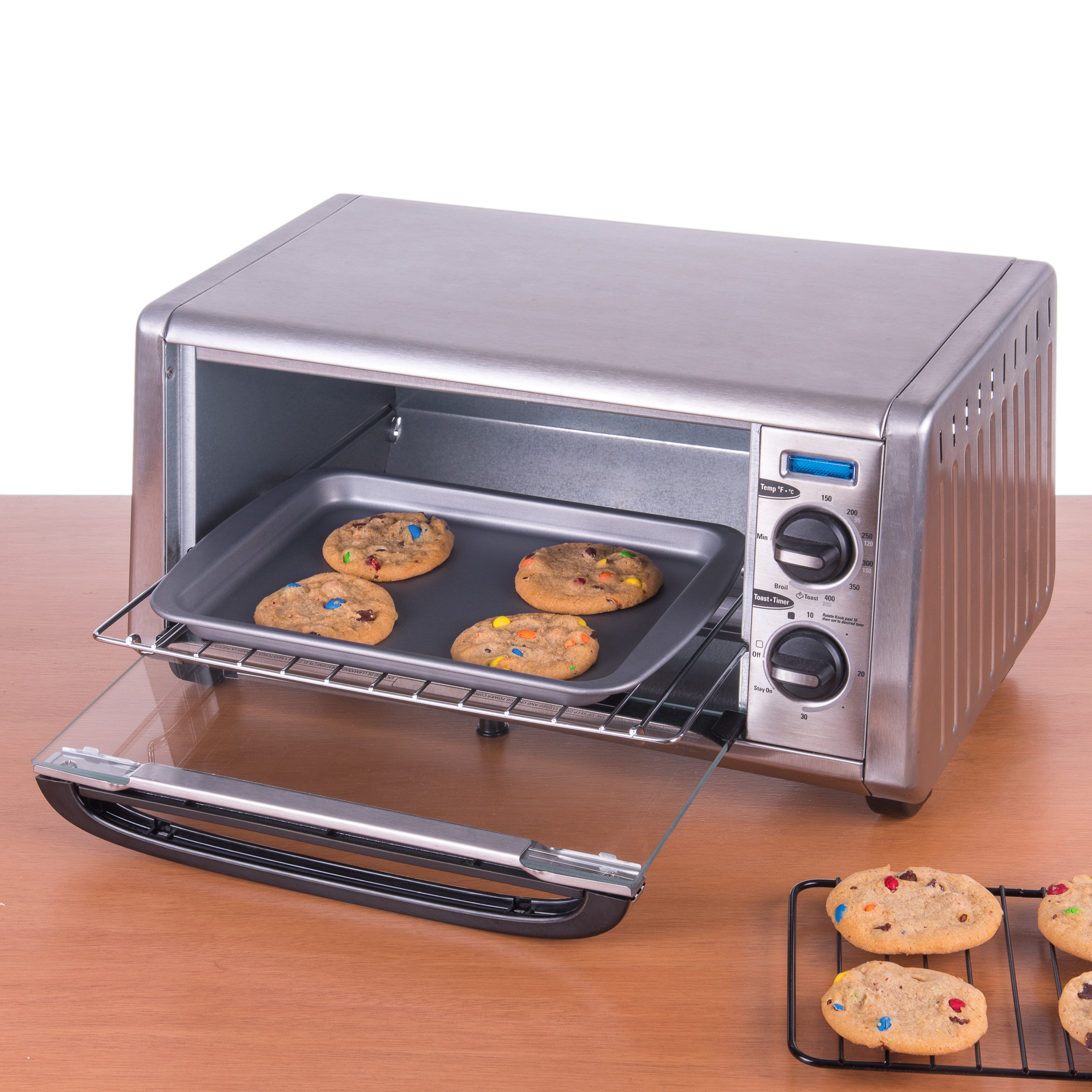 BakerEze 8-Piece Nonstick Bakeware Set, Pizza Cookie & Baking Pans, Gray - image 2 of 5