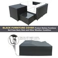 thumbnail image 6 of Gymax 6 Piece Patio Sofa & Fire Table Set Outdoor Rattan Sectional Sofa Set w/ Storage Box Red, 6 of 8