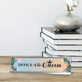 thumbnail image 3 of Office of the Queen, Floral Designer Series Desk Sign Nameplate (2 x 8"), 3 of 3