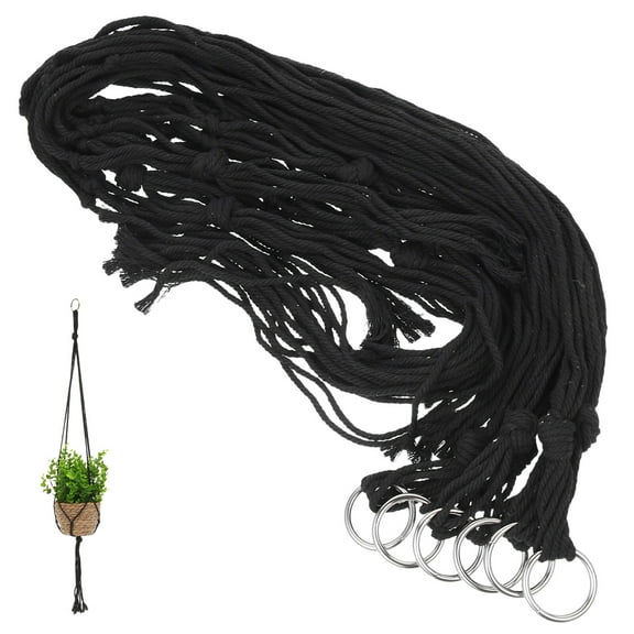 6pcs Handmade Macrame Plant Hanger Set Hanging Planter Flower Pot Holders