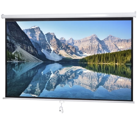 100 inch Projector Screen HDTV Outdoor Portable Home Theater Backyard Cimema