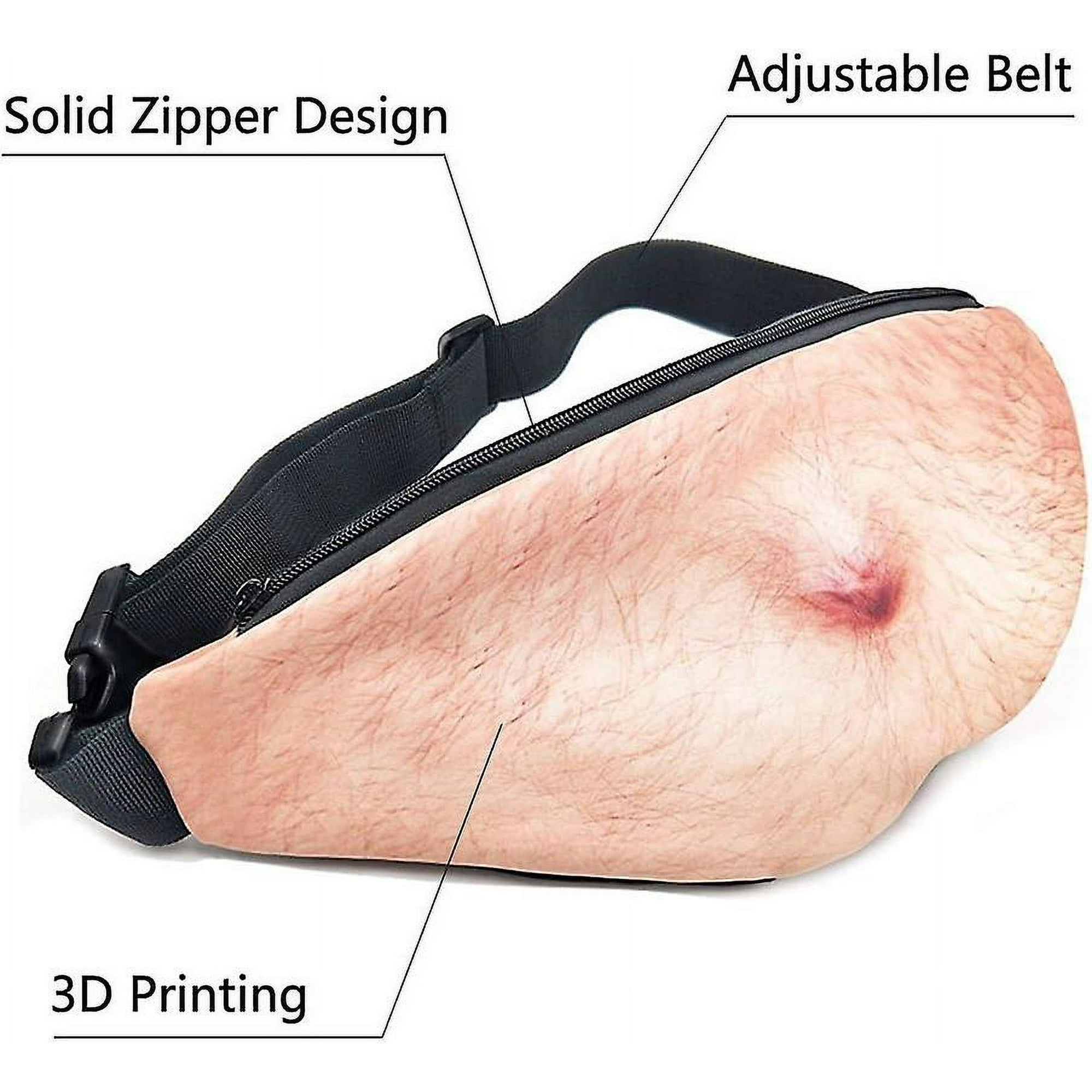 Dad Bag Fake Belly Waist Pack Unisex Fanny Pack With Adjustable Belt