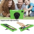 thumbnail image 4 of Dteck Kids Case for iPad Air 4th Gen 10.9"/iPad Pro 11 inch (2020/2018), Heavy Silicone Shockproof Case Kids Friendly Cover with Shoulder Strap/Handle Stand, Green, 4 of 6