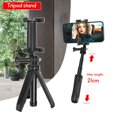 thumbnail image 2 of Portable Foldable Mini Desktop Tripod Phone Holder with 3 Sections Extendable Adjustable Phone Clip Length for Smartphone Vlog Recording Selfie Live Stream, 2 of 9