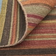 thumbnail image 6 of Feizy Silva Transitional Stripes, Red/Brown/Gray, 8' x 10' Area Rug Easy Care Stain Resistant Pet & Kid Friendly Farmhouse Floor Rug for Living room Bedroom, 6 of 9
