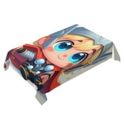 Thor Themed Square Tablecloth 54 * 72 Inches Durable Stylish
